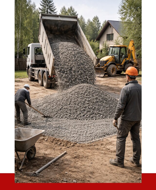 Отсыпка участка щебнем в Назрани от 6677 р. ПРОНЕРУДНзр