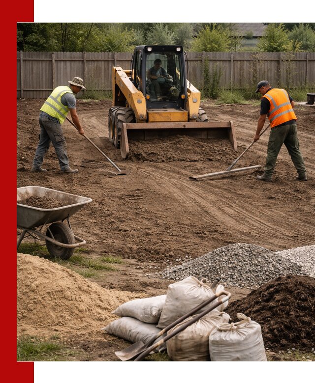 Выравнивание участка под строительство и благоустройство в Назрани