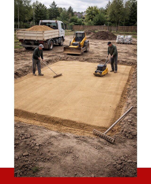 Устройство песчаной подушки в Назрани от 4622 р. ПРОНЕРУДНзр